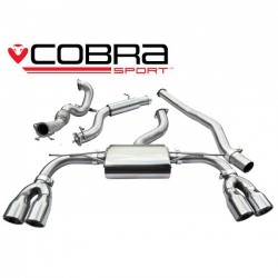 AU54c Cobra Sport Audi S3 (8V) (3 door) 2013> Turbo Back System (De-Cat & Resonated), Cobra Sport, AU54c